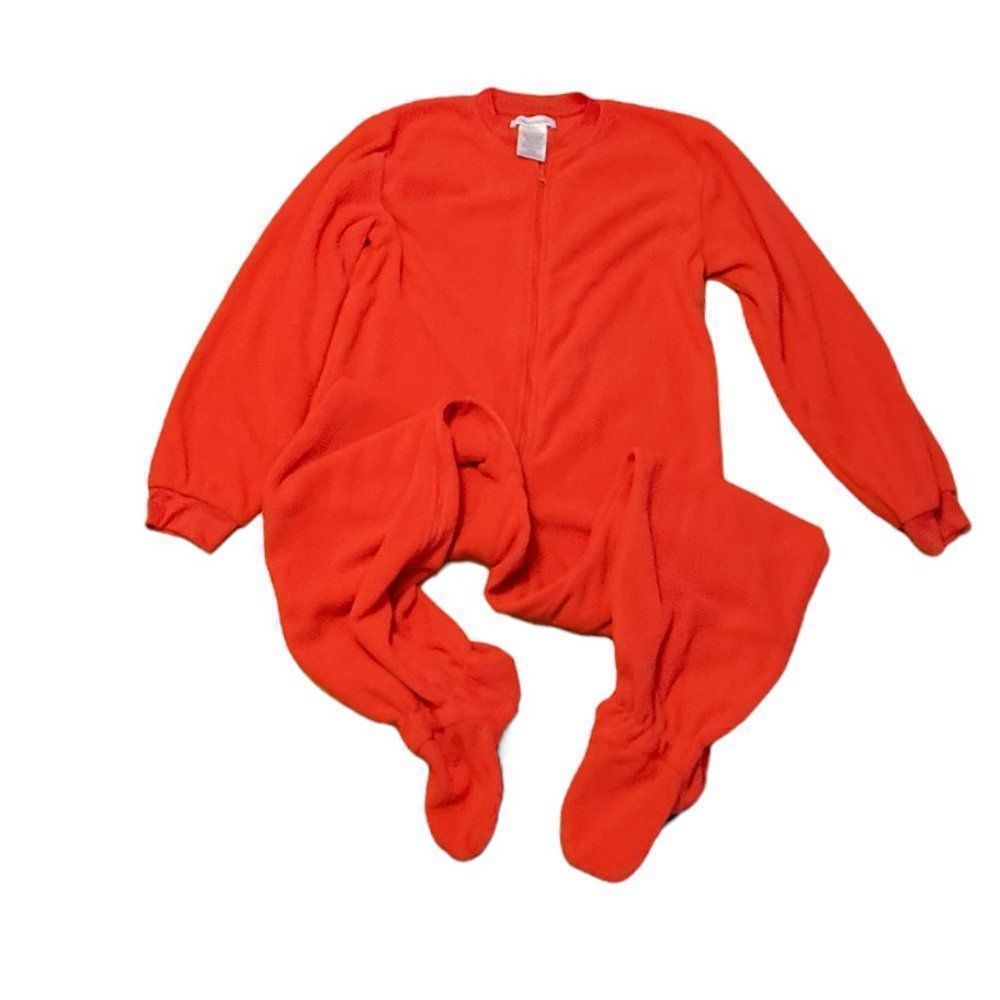Kids Red Footed Pajamas Unisex
